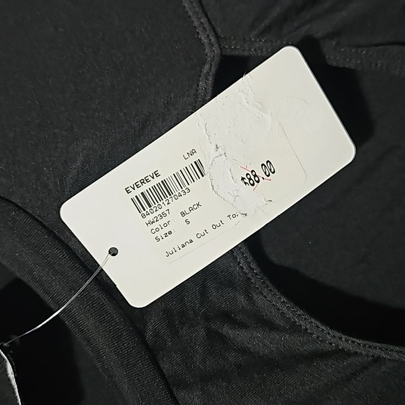 LNA Clothing Juliana Cut Out Black Top Size Small NWT - Picture 5 of 7